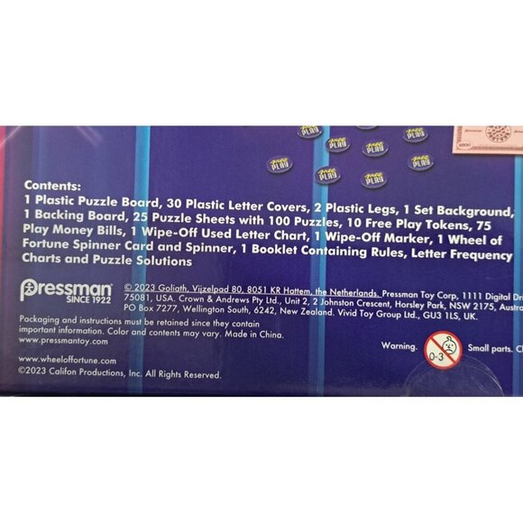 Wheel of Fortune 6th Edition New In Box 100 All New Puzzles - Picture 8 of 8